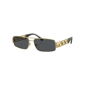 VERSACE Rectangle Logo Runway Sunglasses