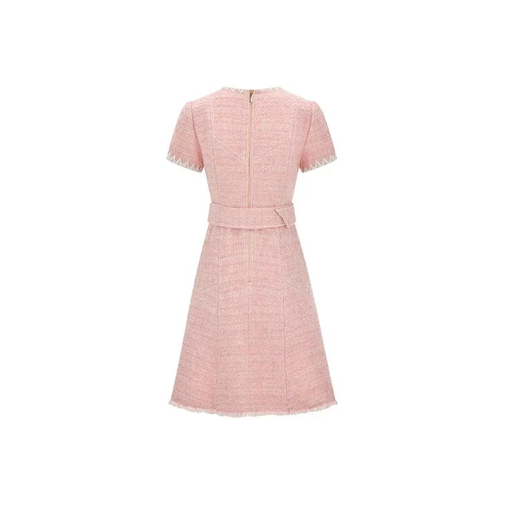 RARE Short Sleeved Dresses Women's Pink-1