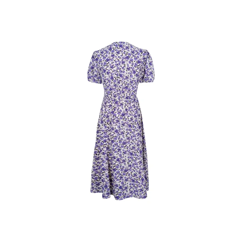 MISSSHINE Short Sleeved Dresses Women's Purple-1