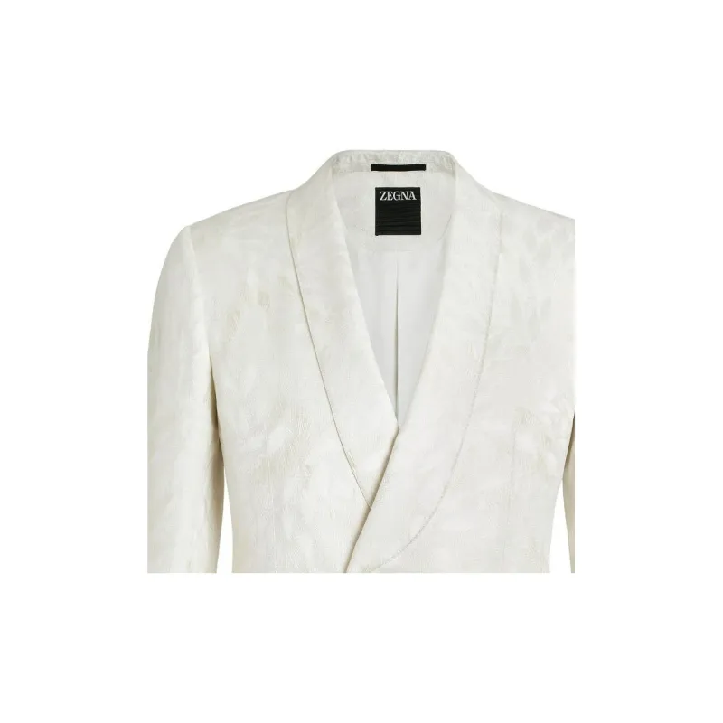 Ermenegildo Zegna Jacquard Silk wool Evening Jacket-2