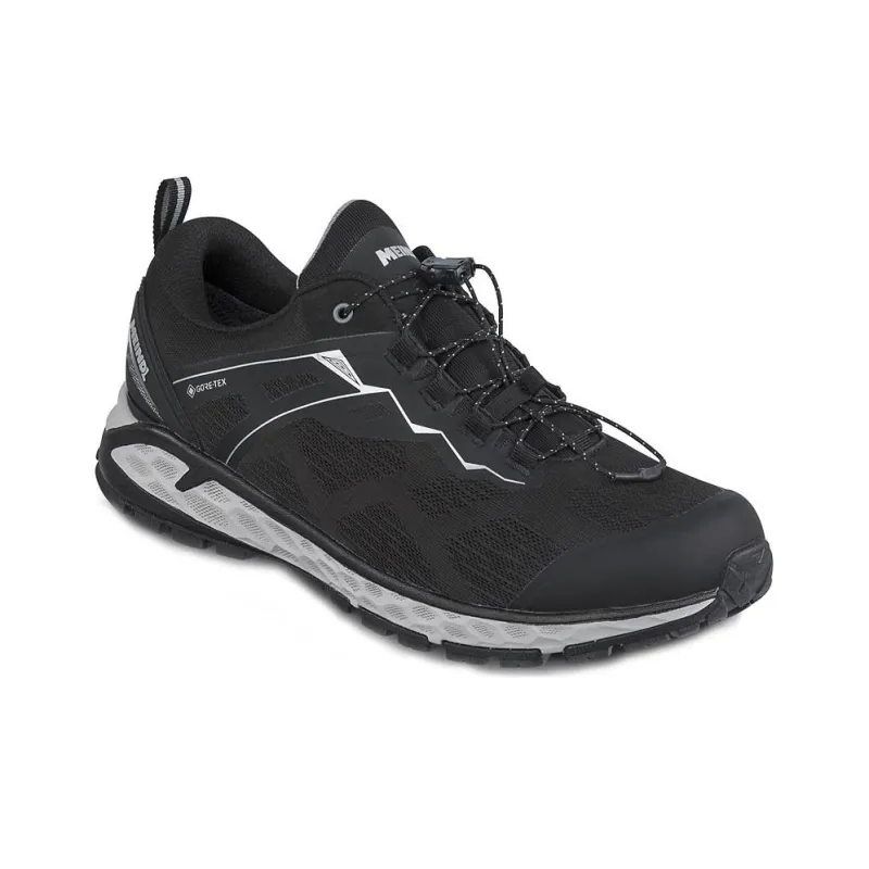 MEINDL Power Walker Wear-Resistant Low-Top Outdoor Shoes Men's Black Silver-1