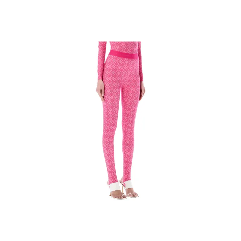 Marine Serre Leggings Women's Pink-2
