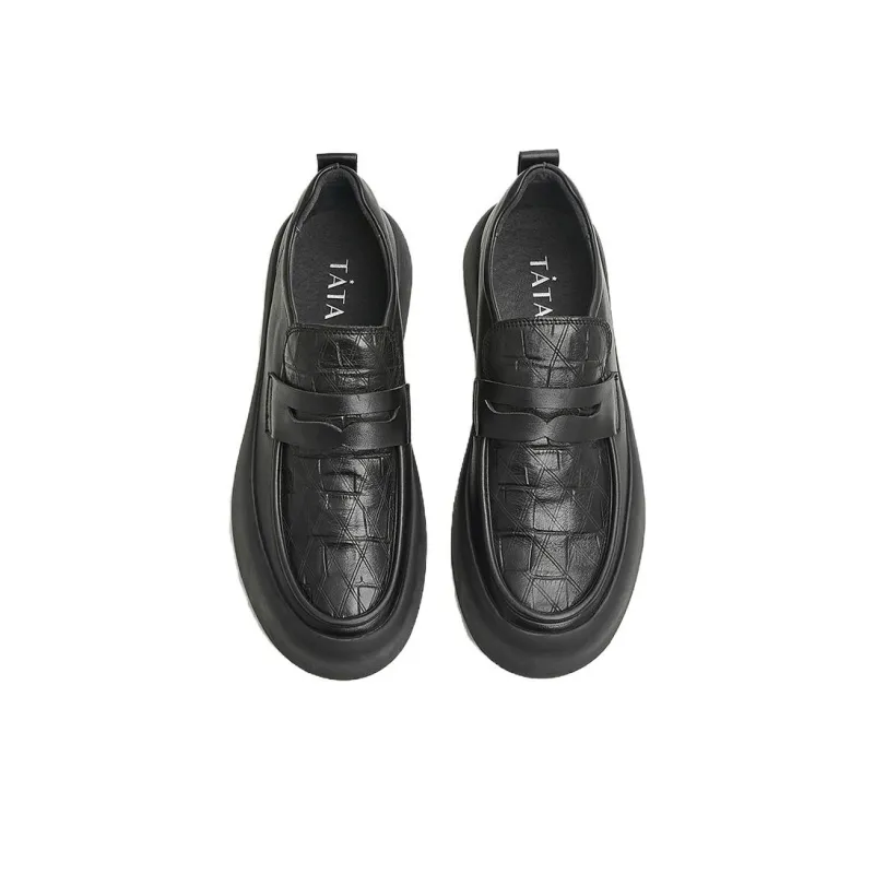TATA Men's Casual Shoes Men Low Top Black-2