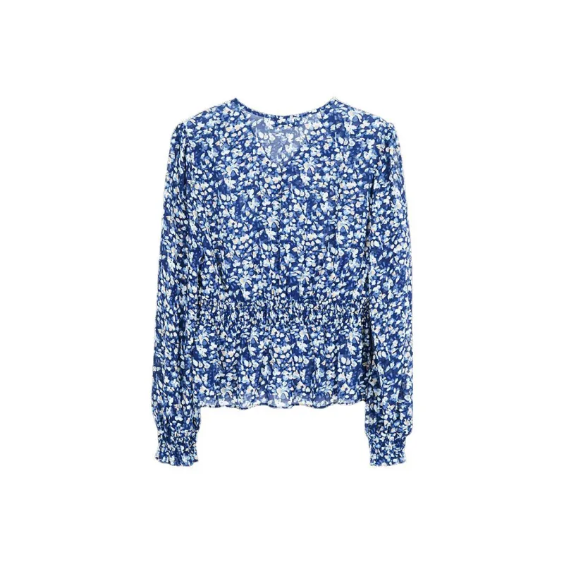 MISSSHINE Shirts Women's Navy Blue-1