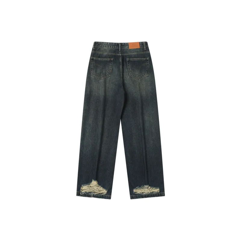 TGNS Jeans Unisex Washed Dark Blue-1