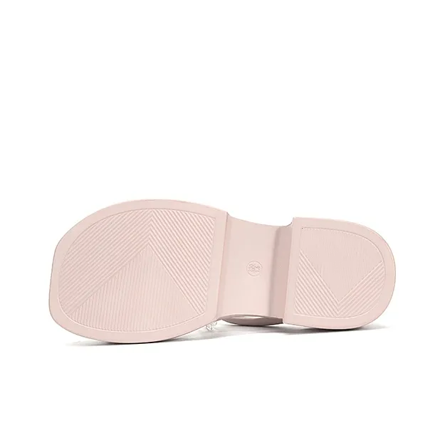 LESELE Slide Slippers Women's Beige/Pink-9