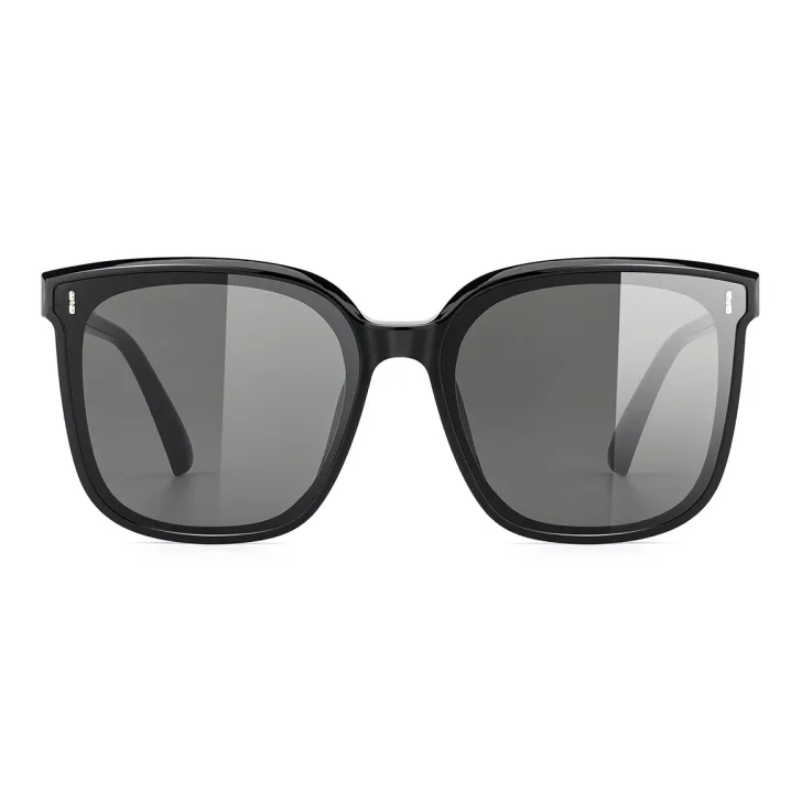 PARIM TR90 Square Sunglasses Unisex Black-7