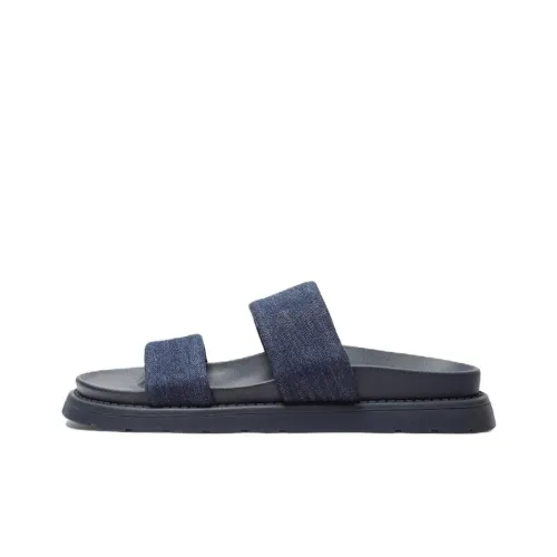 ZARA Slide Slippers Men Blue