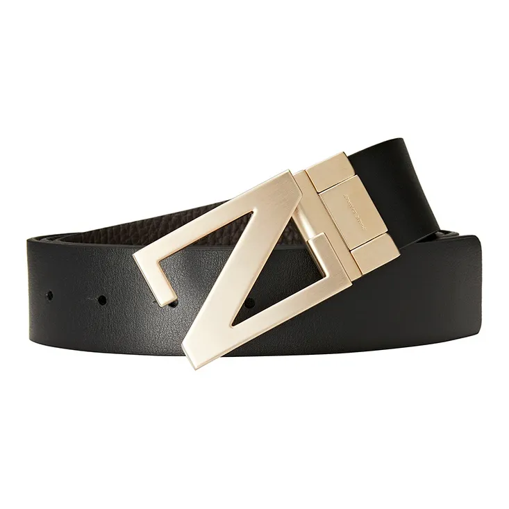Ermenegildo Zegna Logo Engraved Buckle Belt-3