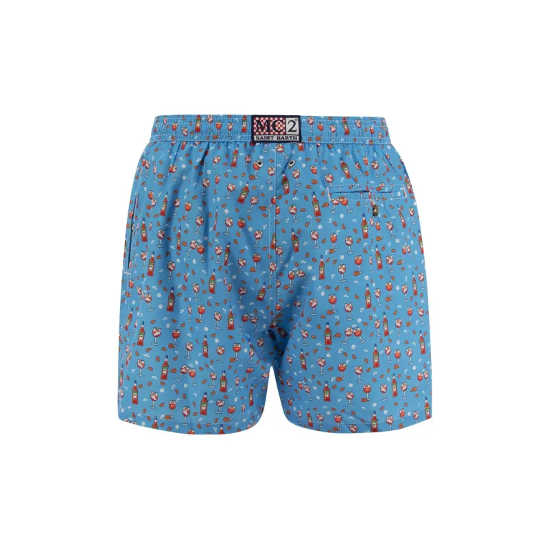MC2 Saint Barth Pattern jacquard Swim Shorts-1