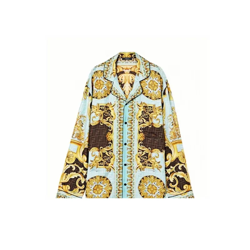 Versace X FENDI Shirts Men Multicolor-1