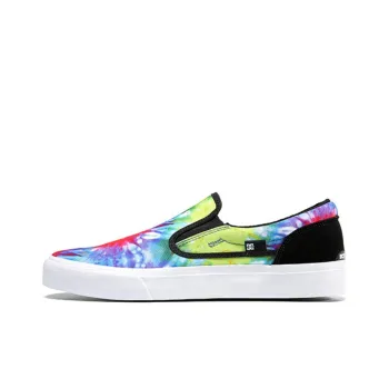 DC Shoes Abrasion Resistant Breathable Low Top Canvas Shoes Unisex Red Green