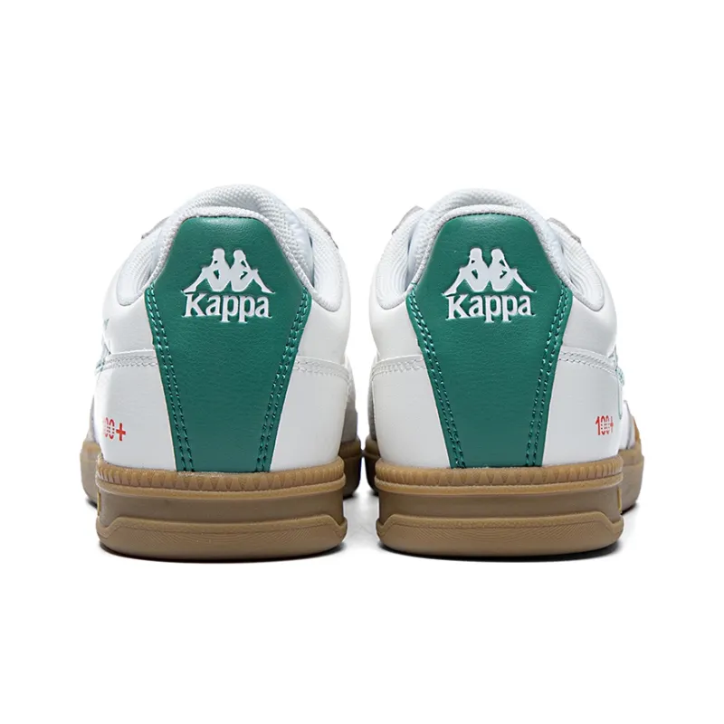 Kappa Low Top Skateboard Shoes Unisex White Gray Green-4