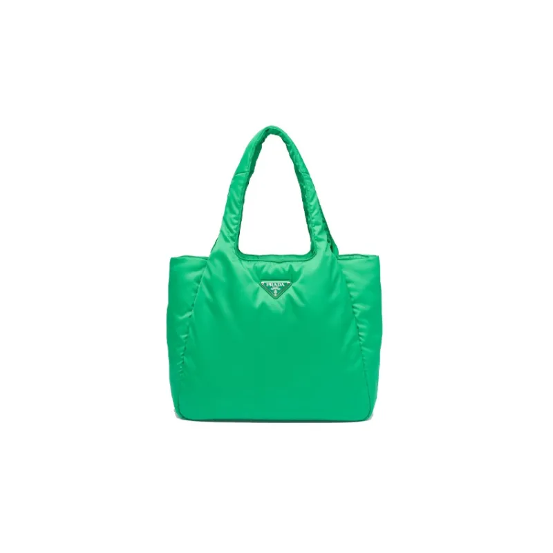 PRADA Recycled Nylon Handbag Large Size Women's Mint Green-0