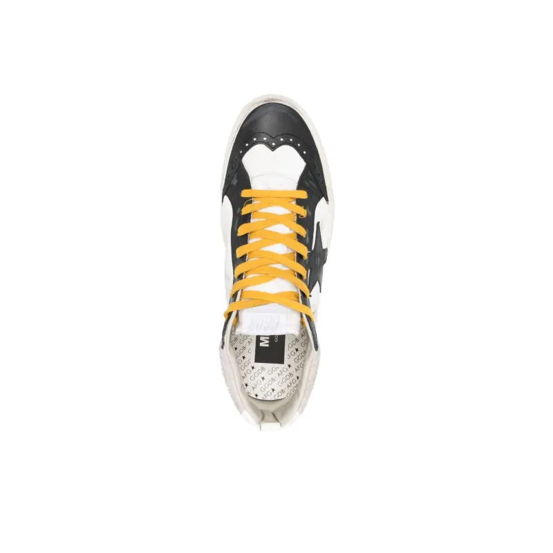 Golden Goose Mid-Star Leather Sneakers-4