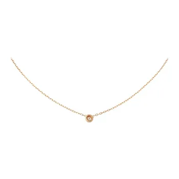 CARTIER D'Amour Collection 18K Rose Gold Necklaces Women's