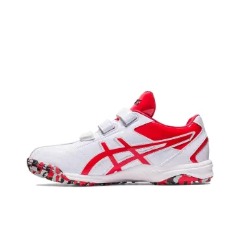 Asics Neorevive TR 2 Cushioning, Slip Resistant, And Abrasion Resistant Low Top Training Shoes Unisex White Red