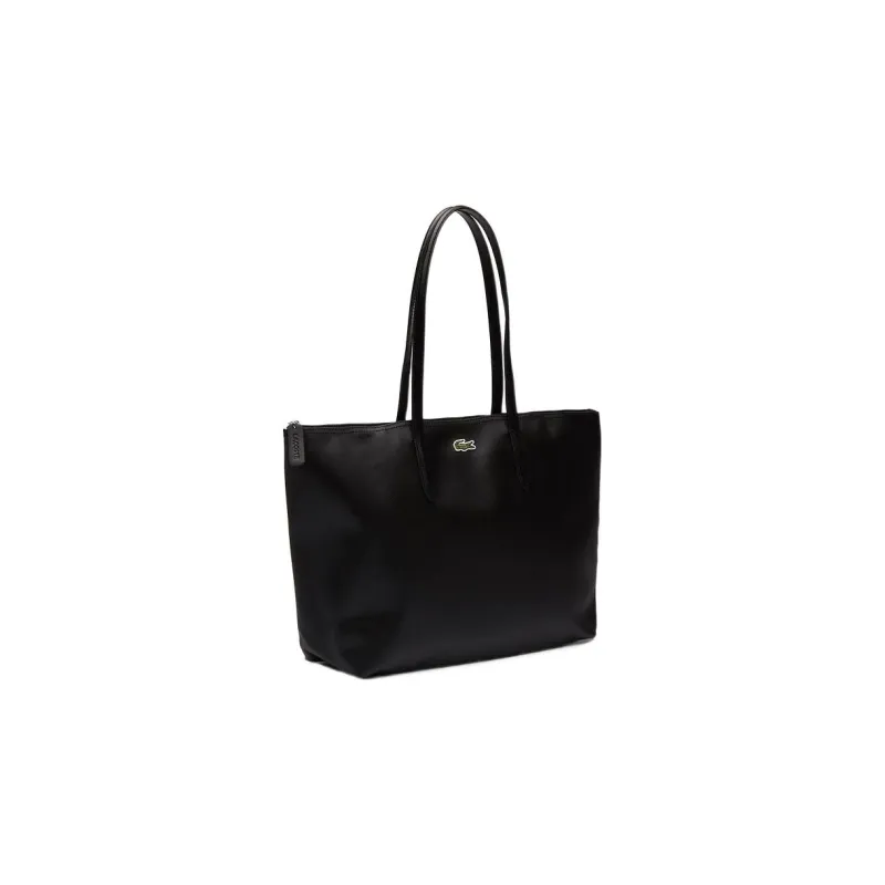 LACOSTE PVC Tote Bag, Shopping Bag, Handbag Women's Black-1