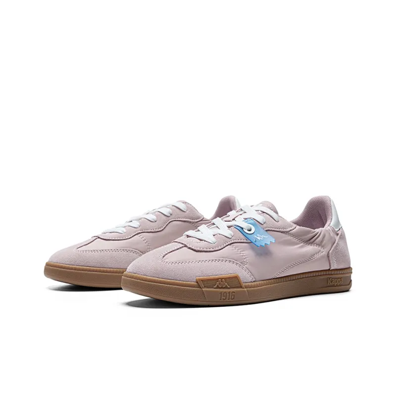 Kappa Anti Slip Wear Resistant Low Top Skateboard Shoes Women's Cream Pink-2