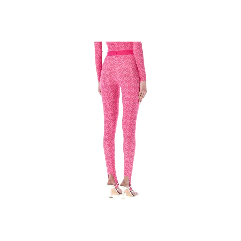Marine Serre Leggings Women's Pink-1