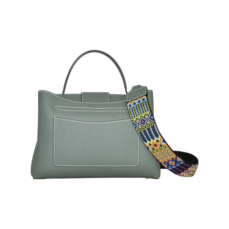 CAVANA Calfskin Boston Bag Shoulder Bag Crossbody Bag Handbag Women's Almond Green-2