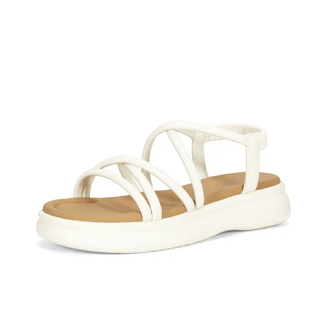 LESELE Beach Sandals Women's Black/Beige/Yellow-1