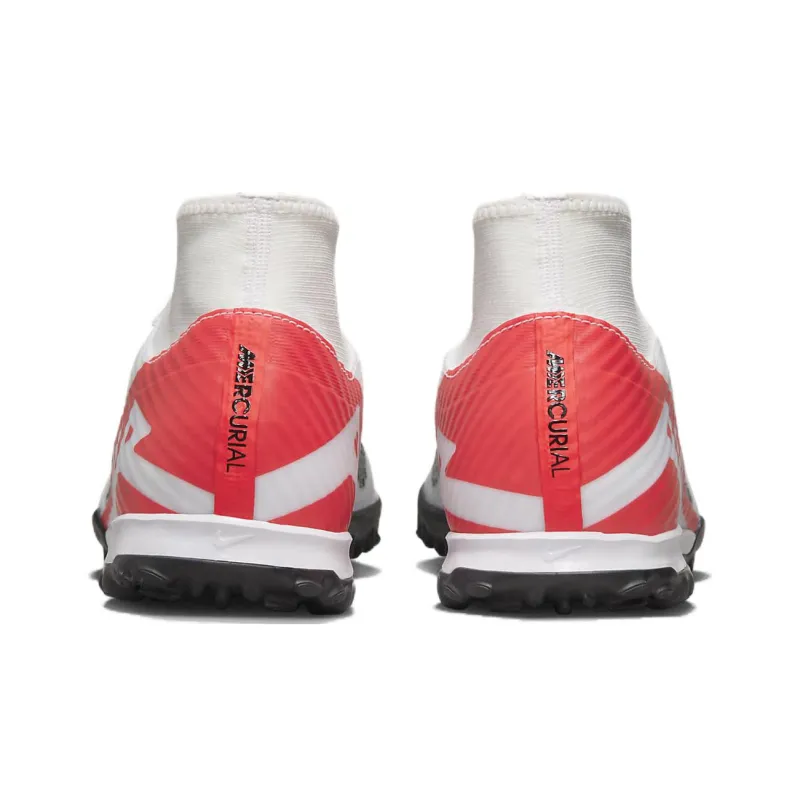 Nike Mercurial Superfly 9 Academy Turf Soccer Shoes 'Bright Crimson White'-4