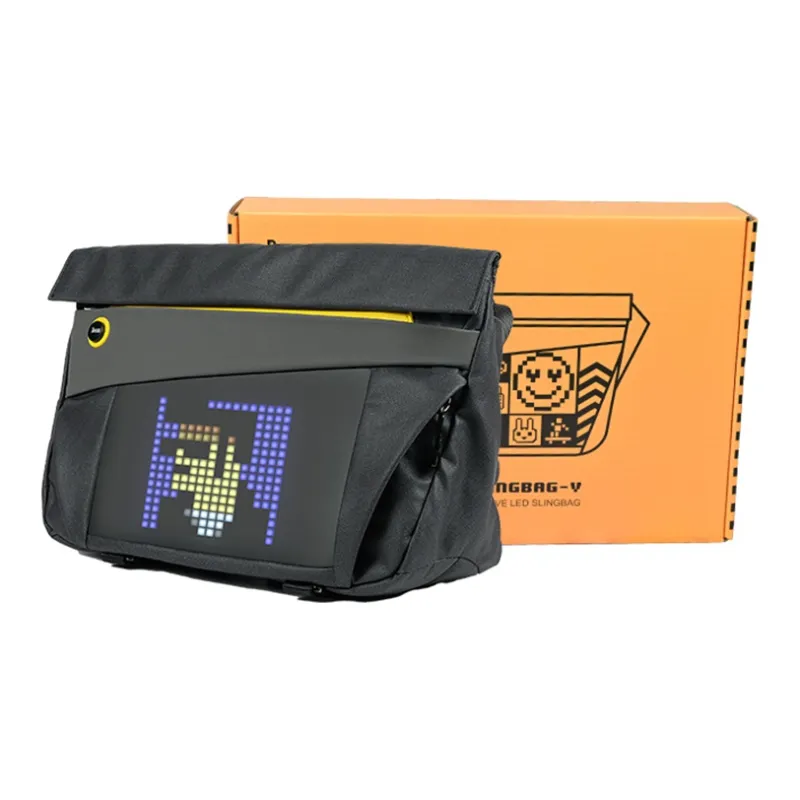 Divoom Polyester Shoulder Bag Crossbody Bag Regular Unisex Black-1