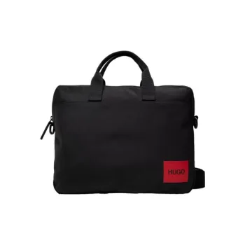 HUGO BOSS Fabric Shoulder Bag Men's Black