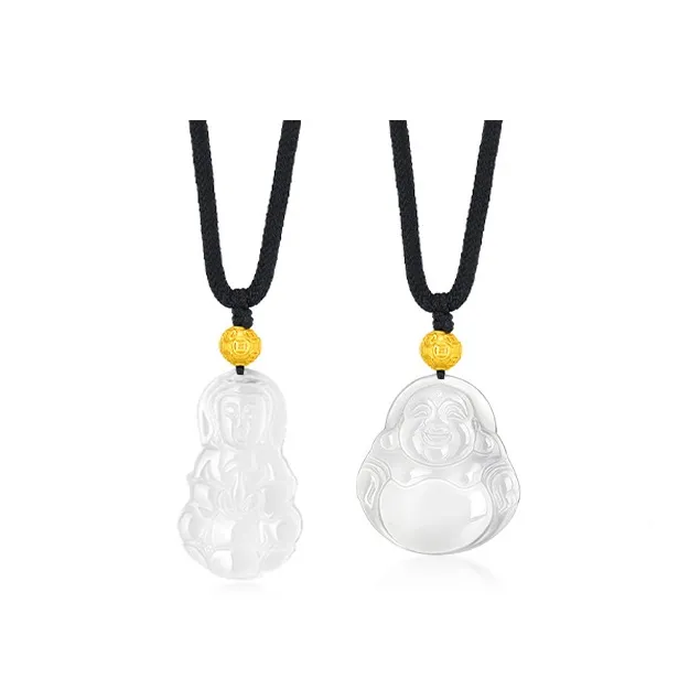 MOONS FAME Chalcedony Necklaces Unisex-2