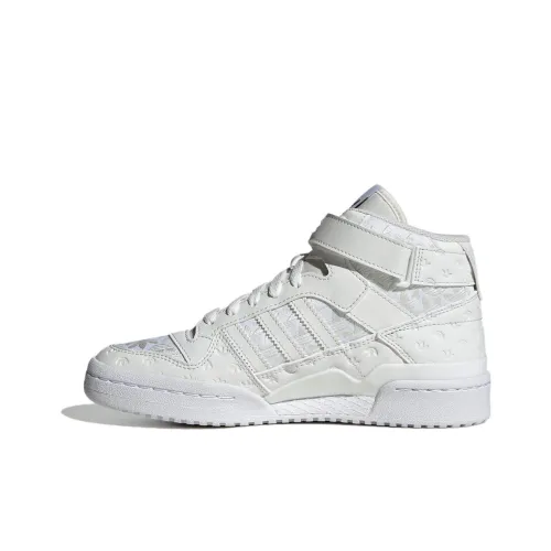 Adidas Originals FORUM Skateboard Shoes Women's High-Top White