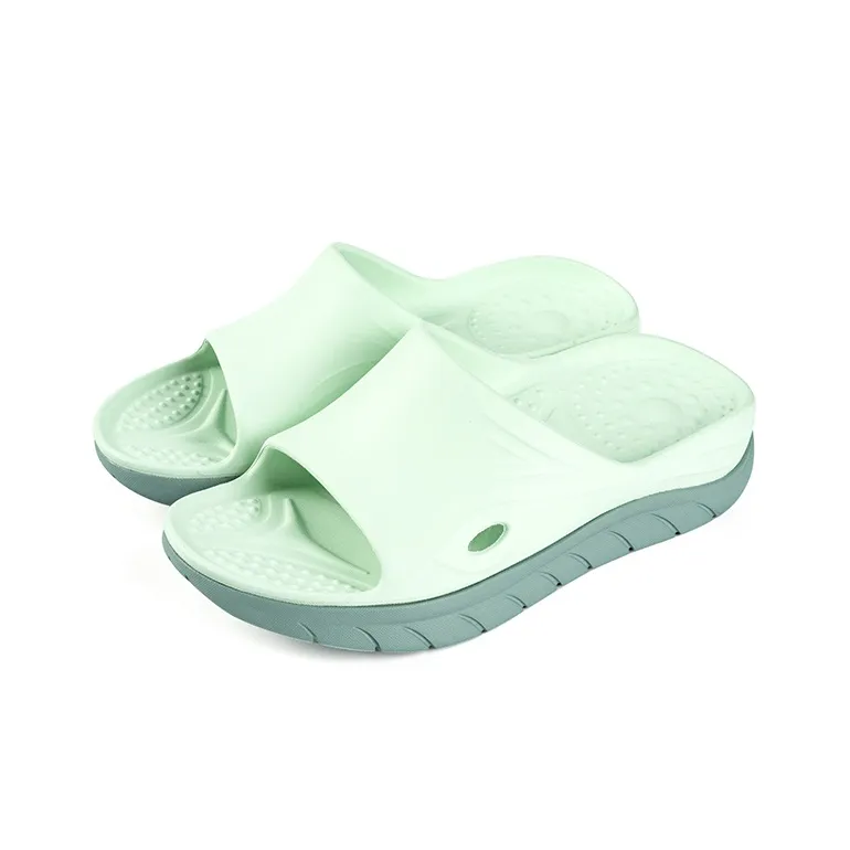 KOOLARA On The Cloud Slide Slippers Women's Avocado Green-2