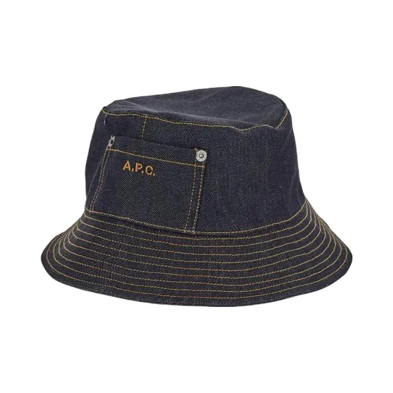 A.P.C Logo Embroidered Bucket Hat-1
