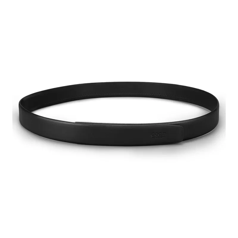 GOLF Top Grain Cow Leather Leather Belts Men's Black 3.5CM-4