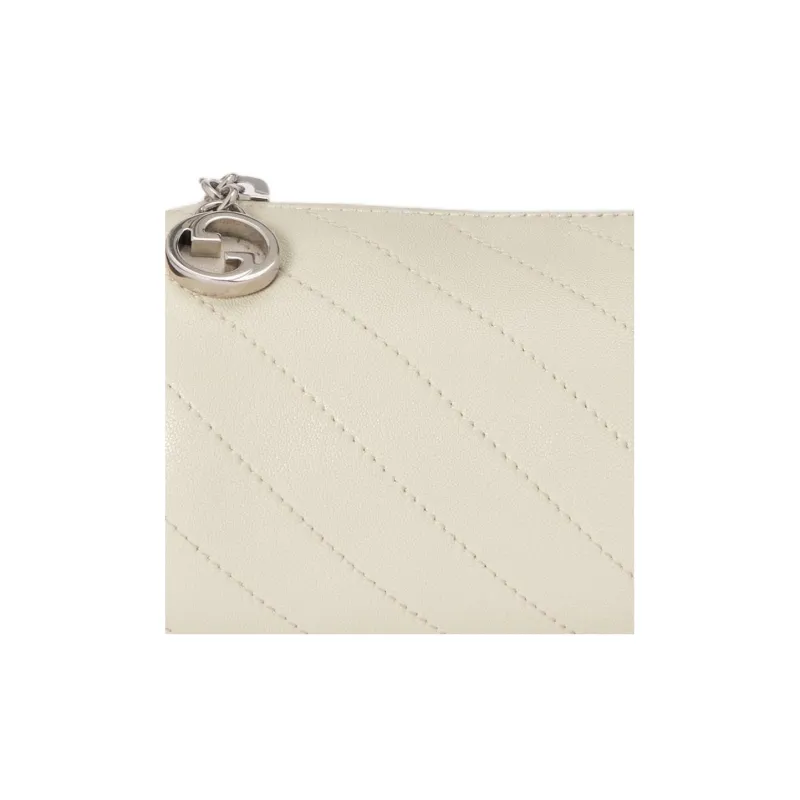 GUCCI Blondie Leather Pen Case Bag Handbag Shoulder Bag Women's White-7