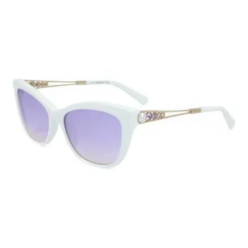 Swarovski Acetate Butterfly Sunglasses Women's White