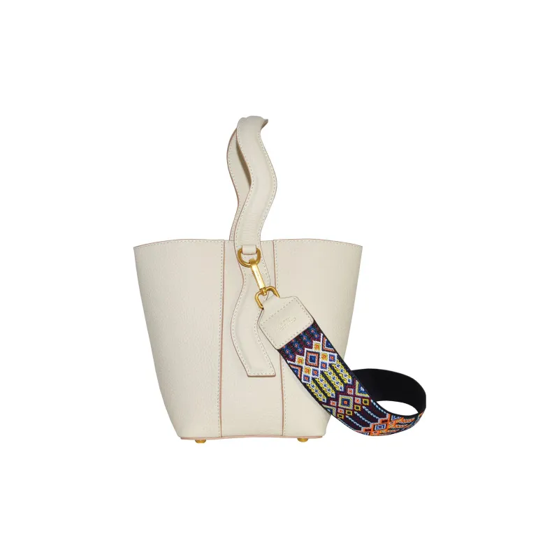 CAVANA Calfskin Shoulder Bag Crossbody Bag Handbag Women's White-1