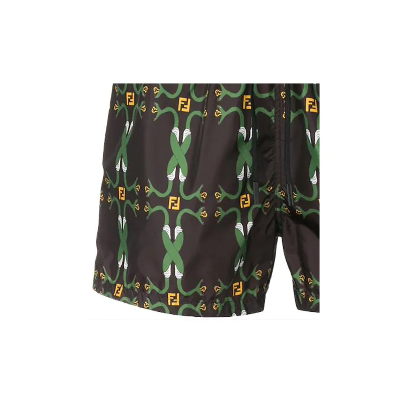 FENDI Snakes Swim Trunks-4