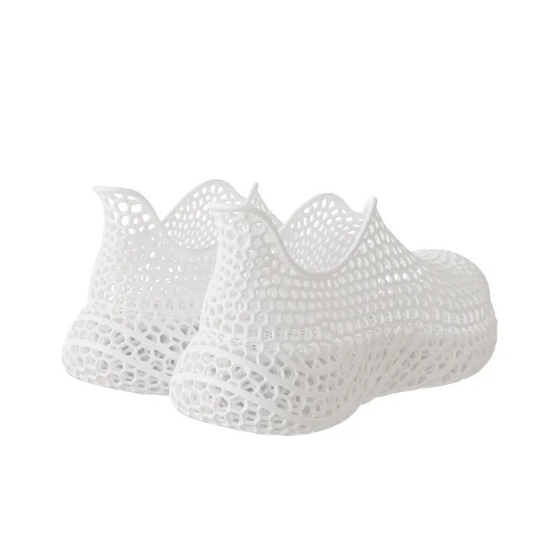 STARAY Cells 3D Printed Hiking Shoes Clogs Unisex Light Year White-2