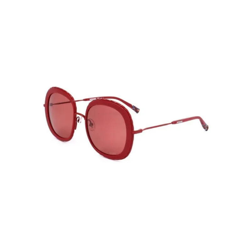 MISSONI Plastic Irregular Shape Sunglasses Women's Red-0