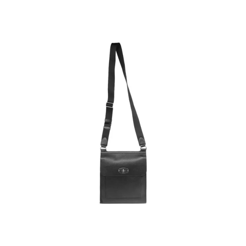 Mulberry Calfskin Shoulder Bag Men's Black-0
