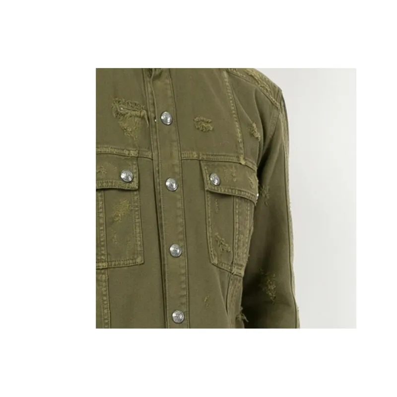 BALMAIN Shirts Men Green-3