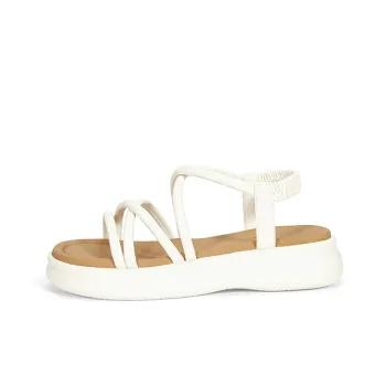 LESELE Beach Sandals Women's Black/Beige/Yellow