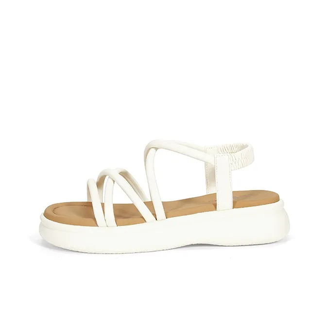 LESELE Beach Sandals Women's Black/Beige/Yellow-0