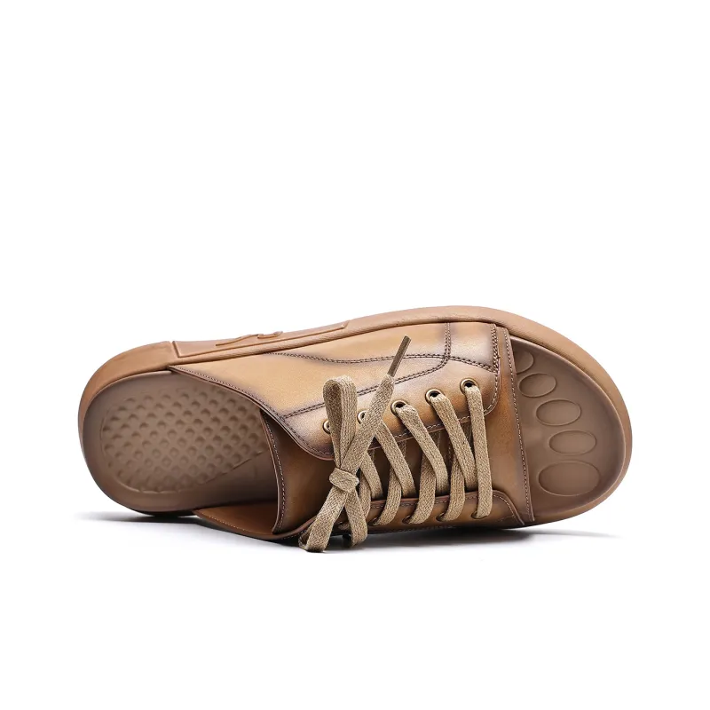 TRUMPPIPE Slide Slippers Men's Earth Yellow-4