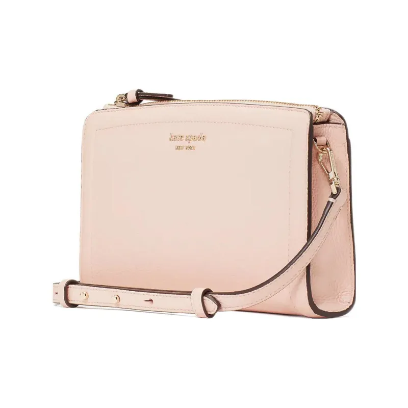 Kate Spade Knott Litchi Grain Leather Envelope Bag Shoulder Bag Crossbody Bag Small Size Women's Mochi Pink-1
