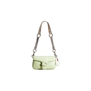 COACH Pillow Leather Pillow Bag, Crossbody Bag, Shoulder Bag Regular Women's Mint Green