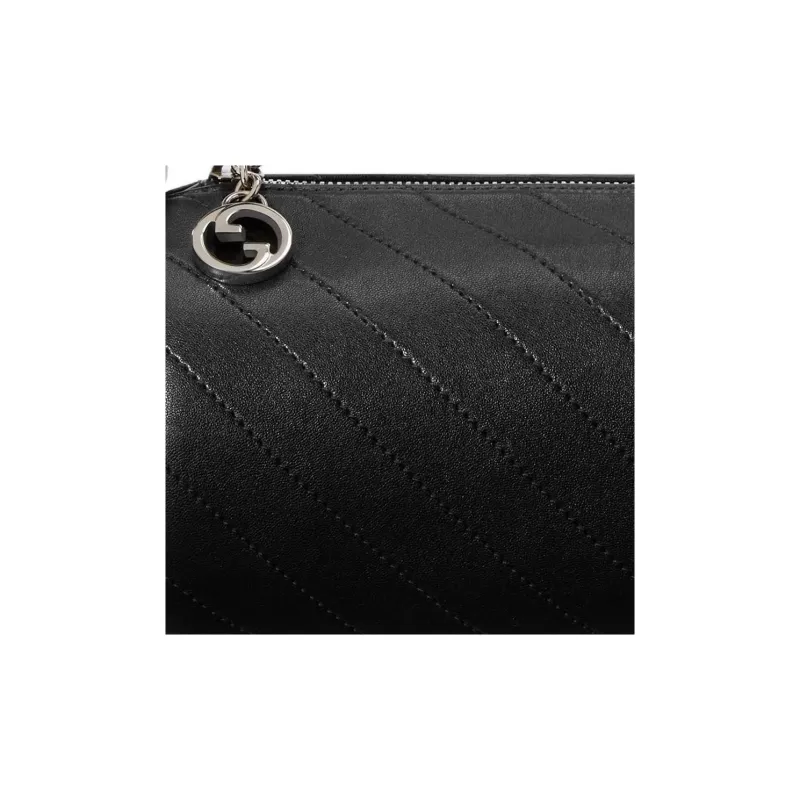 GUCCI Blondie Leather Pen Case Bag Handbag Shoulder Bag Small Size Women's Black-7
