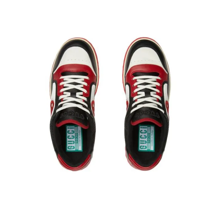 GUCCI MAC80 Sneaker 'Black White Red'-2