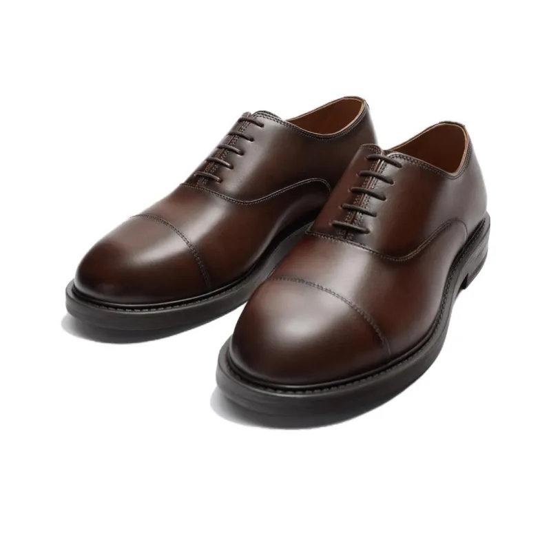 ZARA Dress Shoes Men Low-Top Brown-1